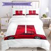 3pcs Duvet Cover Set (1*Duvet Cover + 2*Pillowcase, Without Core), Fast & Furious Print Soft All‑Season Bedding Set, Home Bedroom Decor Gift
