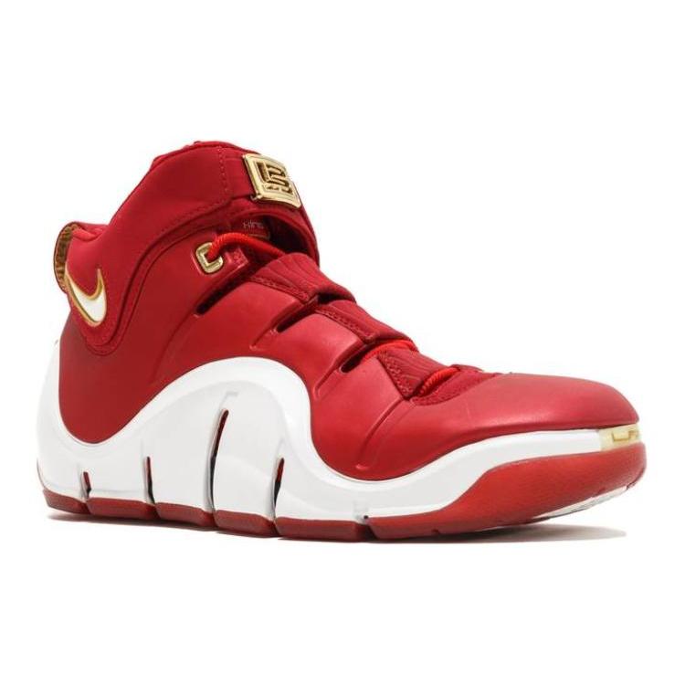 Nike Lebron 4 China James High top Basketball Shoes Mens Red White 314647-611