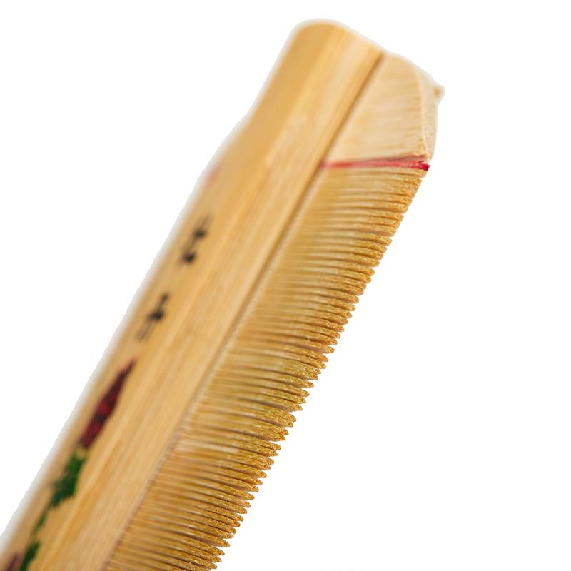 Chinese Traditional Bamboo Comb Handmade Comb Remove Itching Scraping Head Flea Cootie Combs Hair Care Tool Beauty Accessories