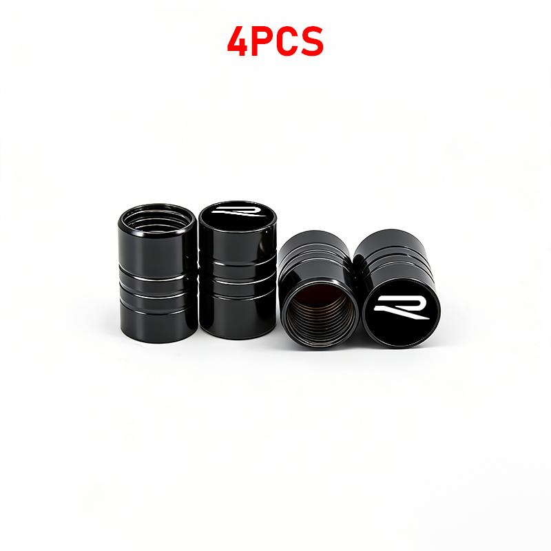 T254Pcs Car Wheel Tire Valve Caps Air Stem Tyre Plug Accessory For Volkswagen VW GTI R Golf 5 7 6 4 Polo Tiguan Passat Jetta Lavida
