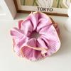 Plaid Big Hair Scrunchie Elastic Hairband Fashion Hair Rope  Women