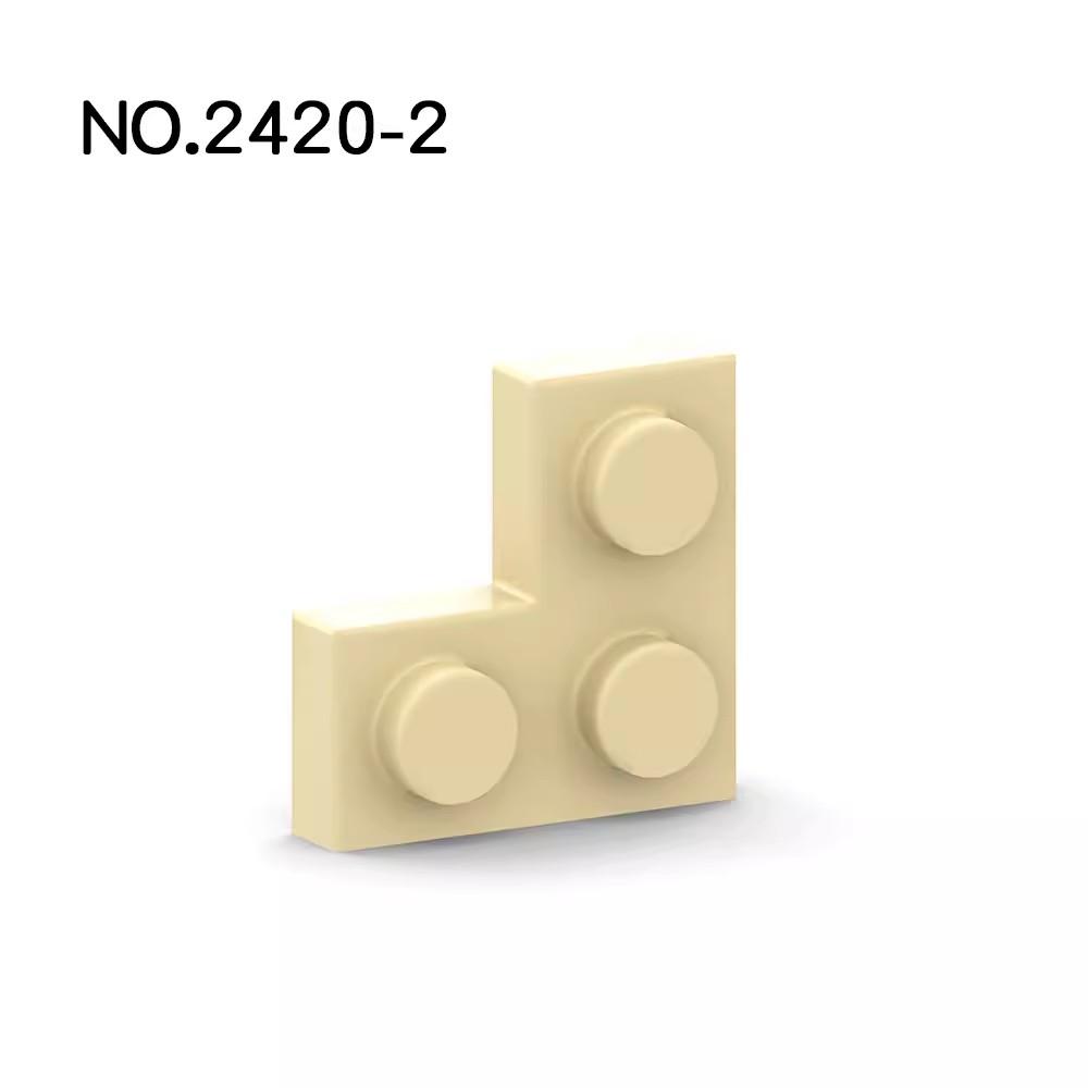 Нетоксичные 20 шт. Детали Moc 2420 Пластина 2x2 Угловая Совместимые Кирпичики DIY Сборка Строительные Блоки Частицы Детская Головоломка Развивающая Игрушка Подарок