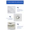3.9/4.9/6.2 Inch 15/18/24W Ceiling Fan Light Retrofit Kit 110/220V Ceiling Fan Light Replacement Panel Pendant Light Round Panel