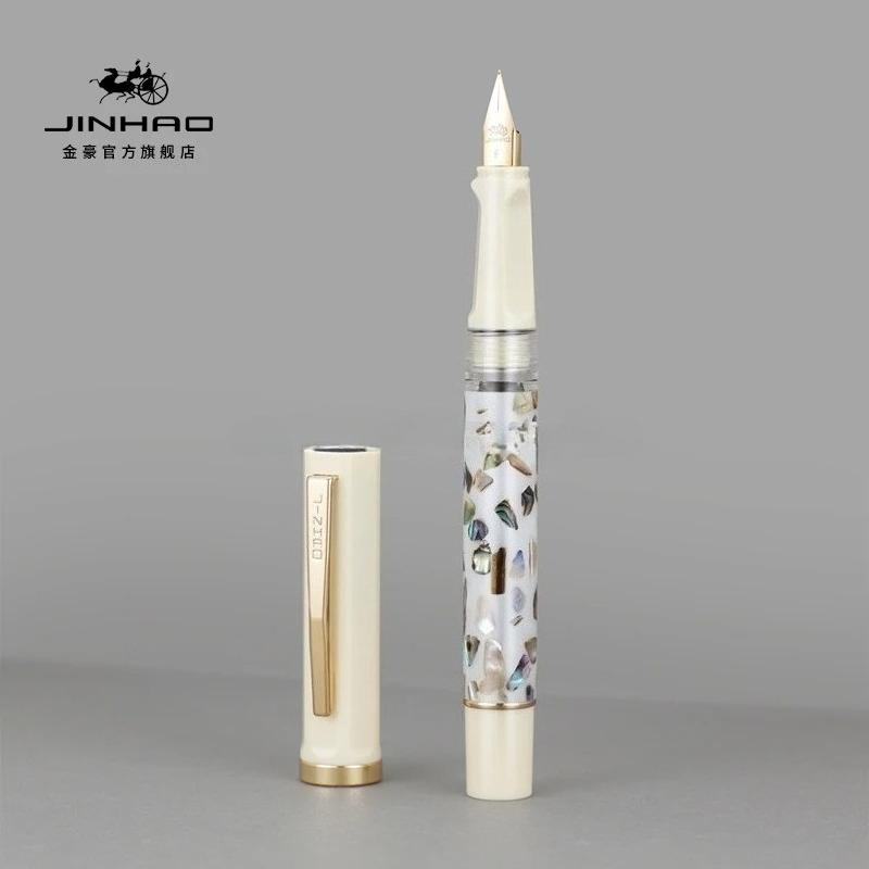 JINHAO 58 Перьевая ручка из смолы Роскошная ручка с пером F EF Чернильная ручка для письма Элегантные каллиграфические ручки Офисные школьные принадлежности Канцелярские товары