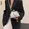 Pearl Embroidery Banquet Bag Shoulder Ladies Shell Bag Portable Hanfu Clutch Bag  Women