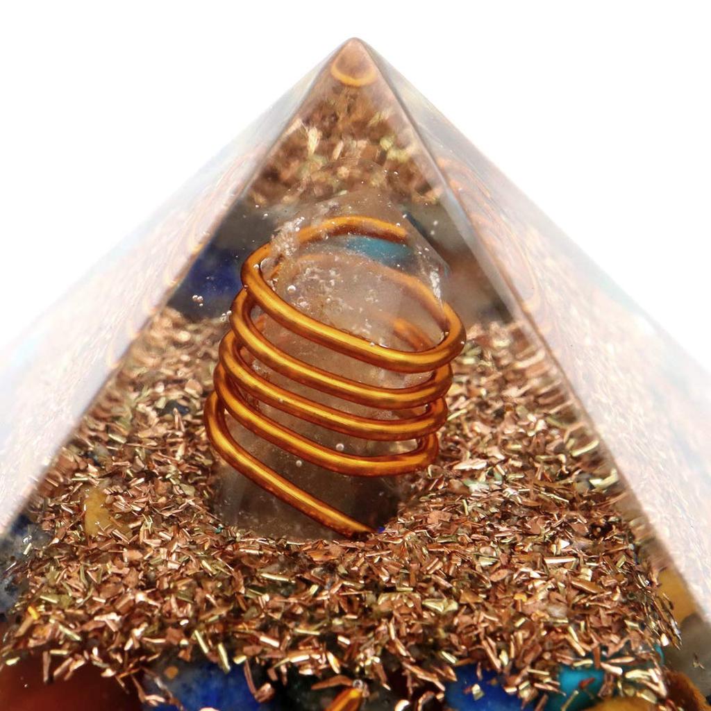 Различные натуральные камни одинарной духовной ширины 55 мм [ЗОЛОТОЙ КАМЕНЬ] микс, кварц, кристалл, оргонит, пирамида, товары, прибл.