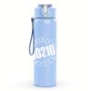 1PC Blank Light Faded White Minimalist Print 750ml Portable Sports Water Bottle Leakproof Gym Outdoor Travel Drink Cup