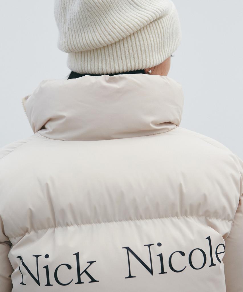 Nick&Nicole Николь Объемный короткий пуховик_Кремовый