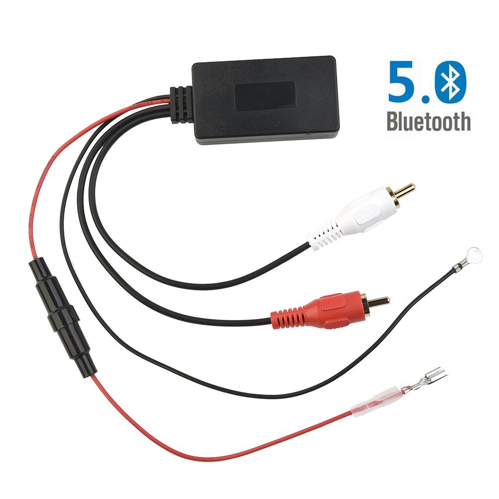 Автомобильный беспроводной модуль приемника Bluetooth Bluetooth 5.0 Музыкальный радиоприемник Стерео аудиокабель Адаптер 2RCA Разъем Музыкальный AUX Адаптер