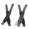 2Pairs Adjustable Fitness Bike Pedals Detachable Toe Pedal Straps Belts  Home or Gym