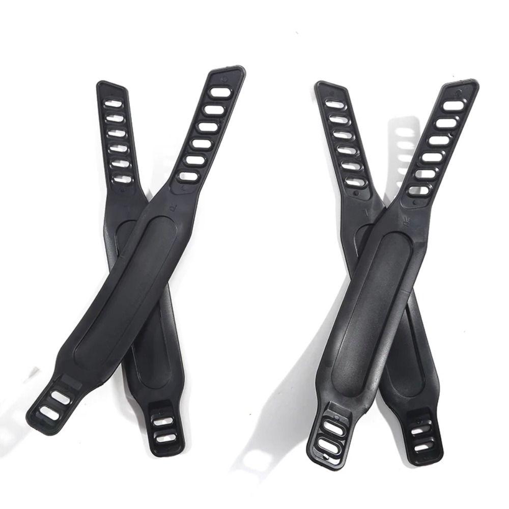 2Pairs Adjustable Fitness Bike Pedals Detachable Toe Pedal Straps Belts  Home or Gym