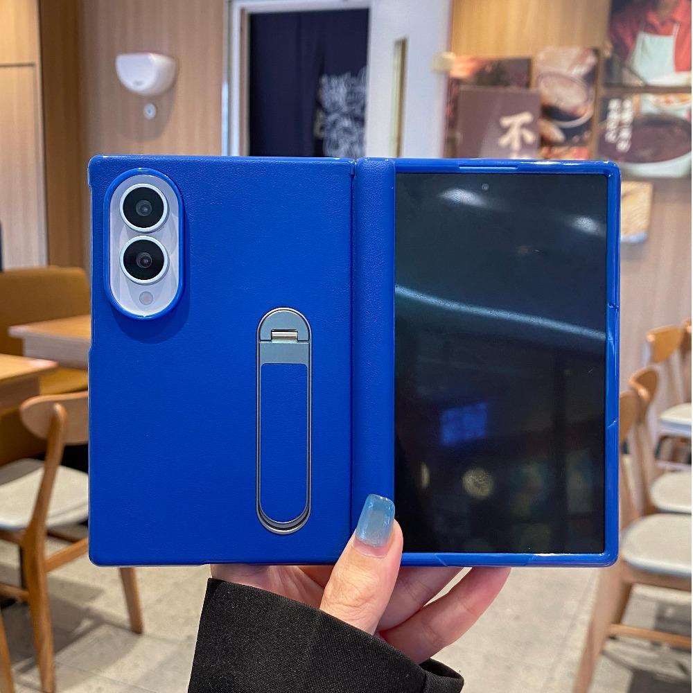Чехлы для Z Fold8 Невидимая подставка Чехол из ПУ кожи для Samsung Galaxy Z Fold 8 Широкий Встроенная защитная пленка для экрана Защитная крышка для шарнира