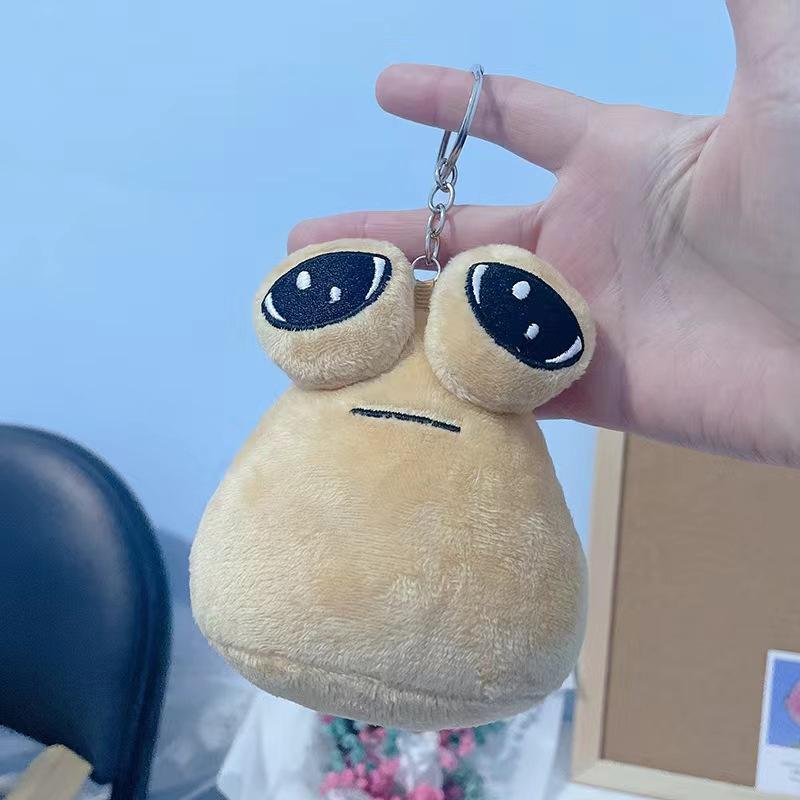 10 см Игровой Мой Питомец Инопланетянин Плюшевая Игрушка Брелоки Furdiburb Эмоциональный Инопланетянин Мягкая Игрушка Брелок Плюшевое Животное Pou Кукла Подвеска для Сумки Подарки