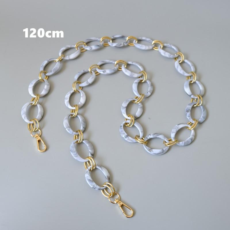 Новая модная женская сумка, аксессуары, цепочки, съемная замена, белый, красный ремешок для сумки, женский золотой чехол на плечо из смолы, цепочка для телефона