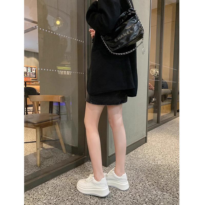 Кожаные кроссовки женские ранняя весна новая платформа повышенная удобная обувь женская обувь повседневная обувь женские кроссовки