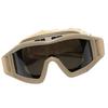 Desert Locust Goggles Desert Locust Glasses Windproof Sand Proof Outdoor Goggles with 2 Lens Khaki