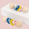 Wooden Musical  HandBell Rattle Toy Educational Wooden Rings Musical Instruments Toy  Baby Toddler