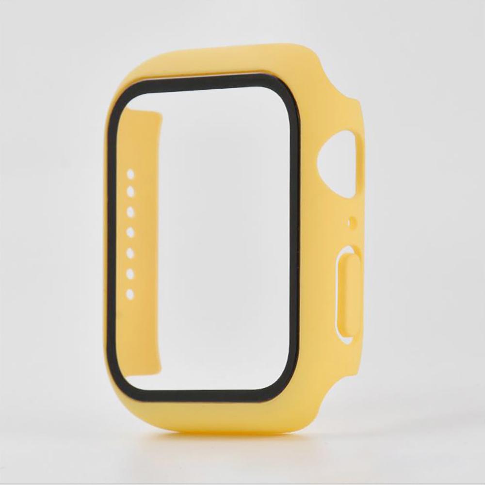 Закаленное стекло+чехол для Apple Watch 9, 8, 41 мм, 45 мм, 42 мм, 38 мм, защитный чехол для ПК iWatch series 7, 6, 5, 4, se, 44 мм, 40 мм