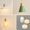 New Solid Wood E27 Lamp Holder Adjustable Wire Hanging Pendant Lamp DIY Accessories Screw Lampshade Base