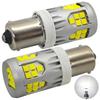 2 Pcs P21W LED Bulb BA15S 10-50V No Error 3000lm White Strong Off-Road