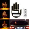 Middle Light for Car LED Hand Gesture Sign Light Funny Warning Light with Remote for Rear Window