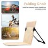 Beach Chair Outdoor Easy Recliner Camping Lightweight Foldable Leisure Chair Beach Park Portable Chair Lazy Lawn Cushion