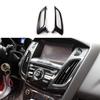 Для Ford Focus 2012-2014 ABS Карбоновое волокно Панель приборов Вентиляционное отверстие кондиционера Накладка 2 шт.