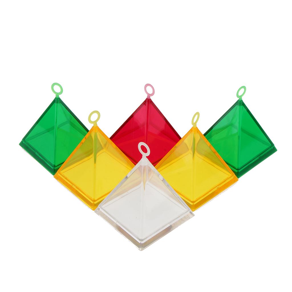 Pieces of 6 Pyramid Shape Balloon Weights Set up Props Gift Box Wedding Decor Kits