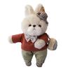 Rabbit Family Bunny Keychain with Clothes Plush Rabbit Key Ring  Car Key Chain