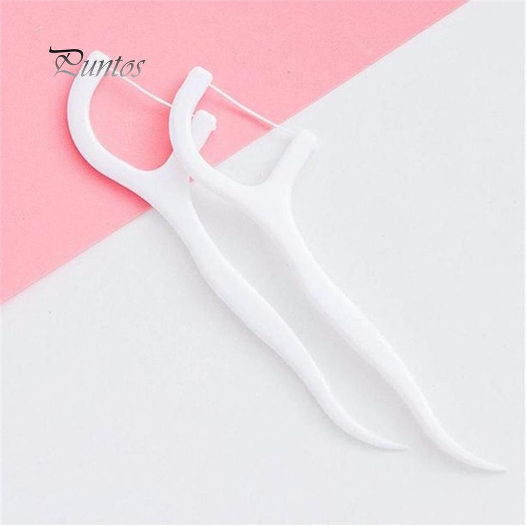 30Pcs Kids Elastic Dental Floss Stick Tooth Interdental Cleaner Oral Care Tool