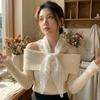 Embroidered Lace Headband Floral Printed Skirt Curtain Elegant Lace Triangle Scarf  Ladies