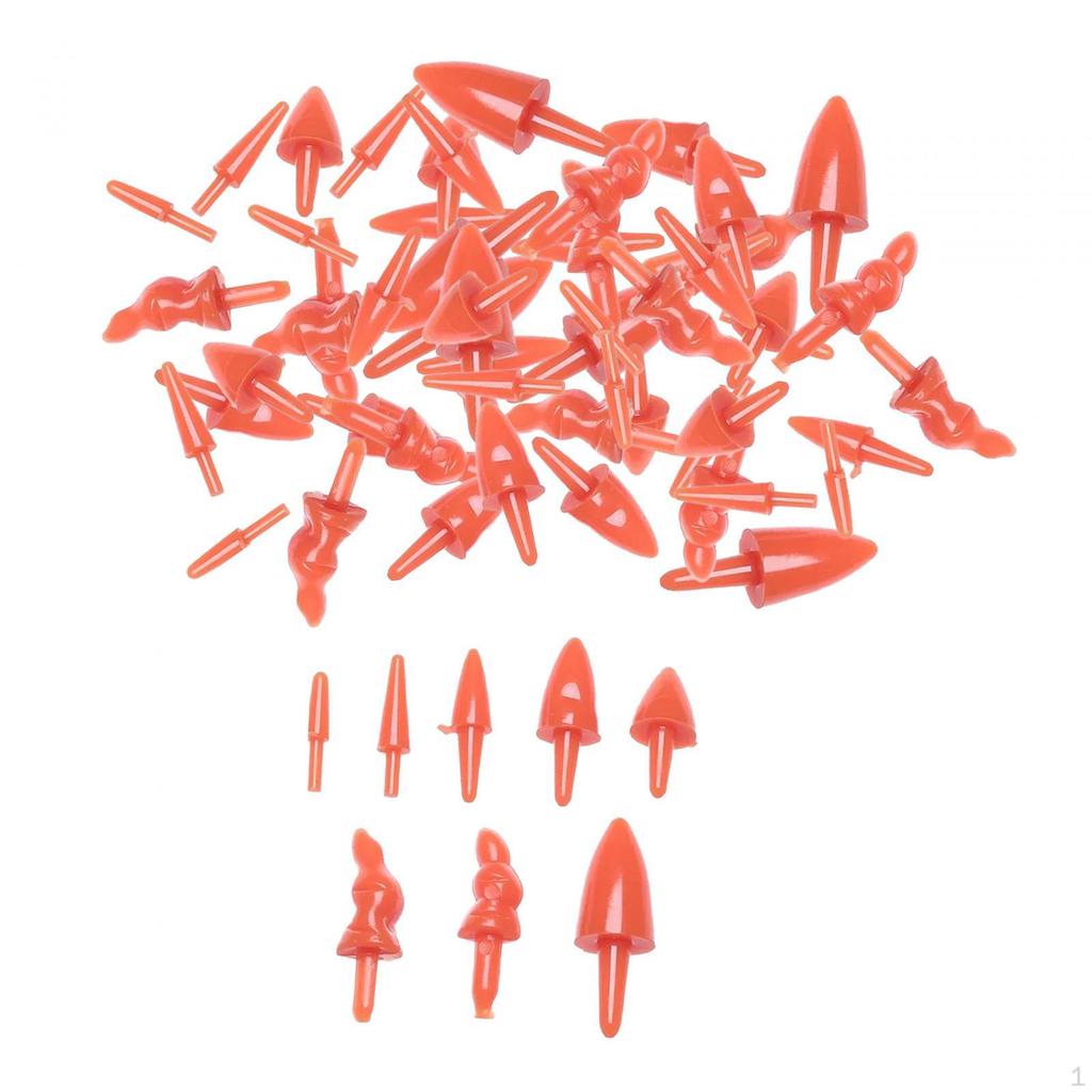 Assorted Snowman Nose, Toy Santa Claus Dolls Safety Noses, DIY Ornament Christmas Decoration