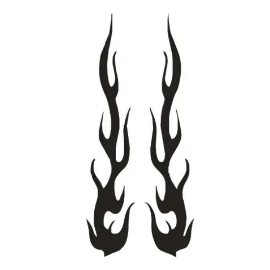 Универсальный DIY Пламя Виниловая Наклейка Наклейка Водонепроницаемая Для Автомобиля Мотоцикла Бензобак Водонепроницаемый Мотоцикл Пламя Наклейка Комплект Наклеек