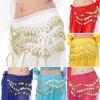 Sexy Sequins Show Costumes Dancer Skirt Belly Dance Belt Hip Scarf Waist Chain