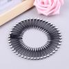 Plastic Full Circle Stretch Flexible Comb Teeth Headband Hair Hoop Band Clip Hairband for Face Washing Fixed Hair Accessories