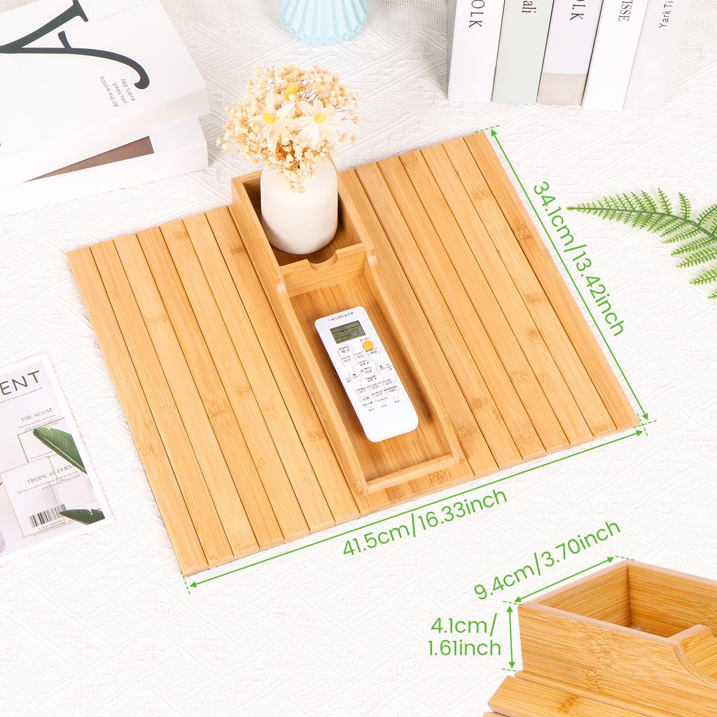 Поднос для дивана из бамбука, подставка для чашки на диван, подставка для подлокотника из натурального дерева, складной подстаканник для дивана, нескользящий подлокотник для дивана