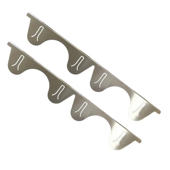 2 шт. Заглушка для зазора плиты из нержавеющей стали, Заполнитель зазора плиты для духовки и столешницы, Термостойкая заглушка для бокового зазора кухонной плиты и столешницы, Защита зазора плиты