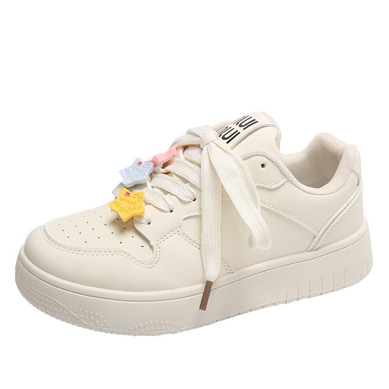 Sports Versatile Board Shoes  Autumn New Street Trend Breathable Versatile Flat Bottom Wear-resistant Vulcanized Women's