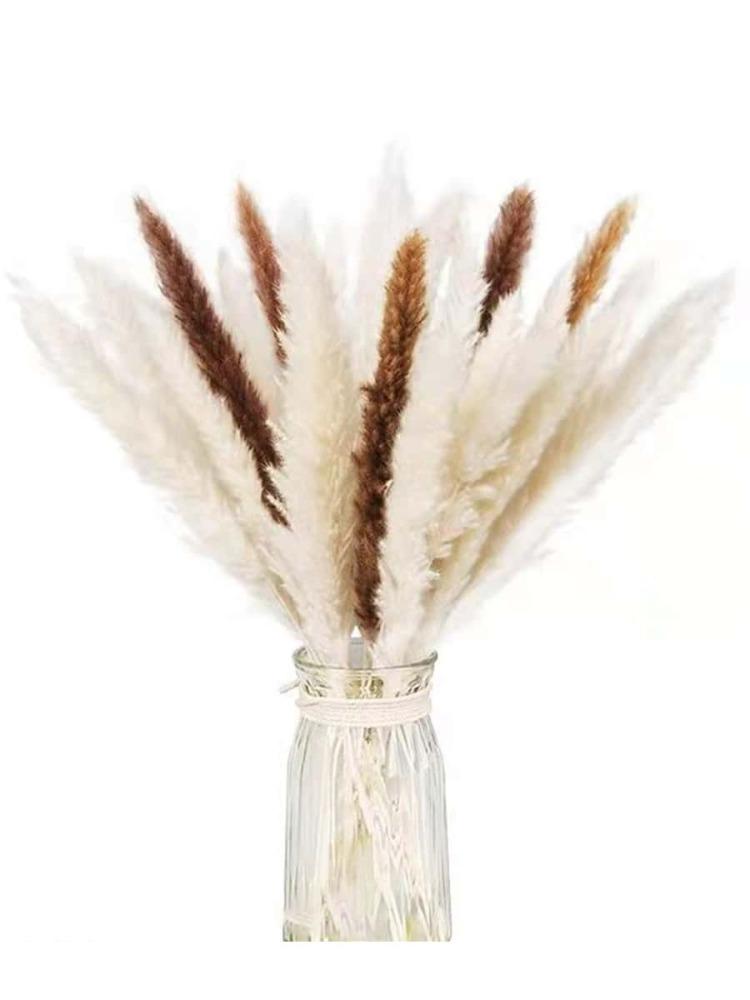 109 шт. Натуральные помпы, сушеные цветы, букет из пампасной травы с хвостиками кролика для домашнего декора в стиле бохо, свадебная цветочная композиция, деревенская вечеринка в фермерском доме