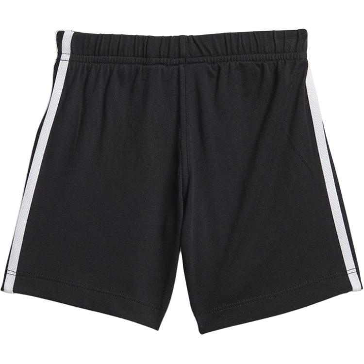(TD) adidas Trefoil Shorts Tee Set 'White Black' Baby FI8318