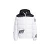 Neo Full-Print Letter Hooded Down Jacket Unisex Outwear White HN4798