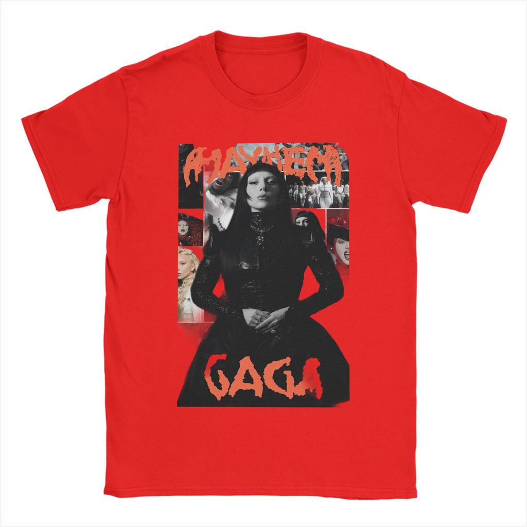Футболка Lady Gaga для мужчин и женщин, альбом Mayhem, креативные футболки из чистого хлопка, с круглым вырезом, с коротким рукавом, одежда, подарок на день рождения