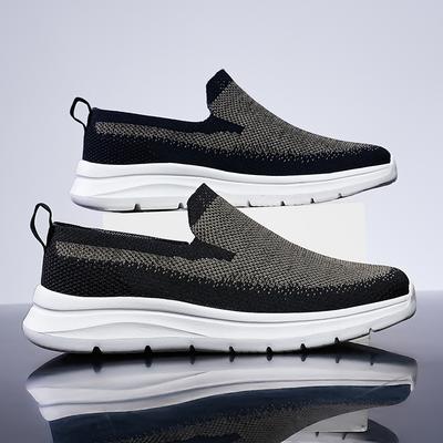 Обувь для ходьбы: нескользящая, легкая, из сетки, дышащая, fly-knit, удобная, кеды, большой размер.