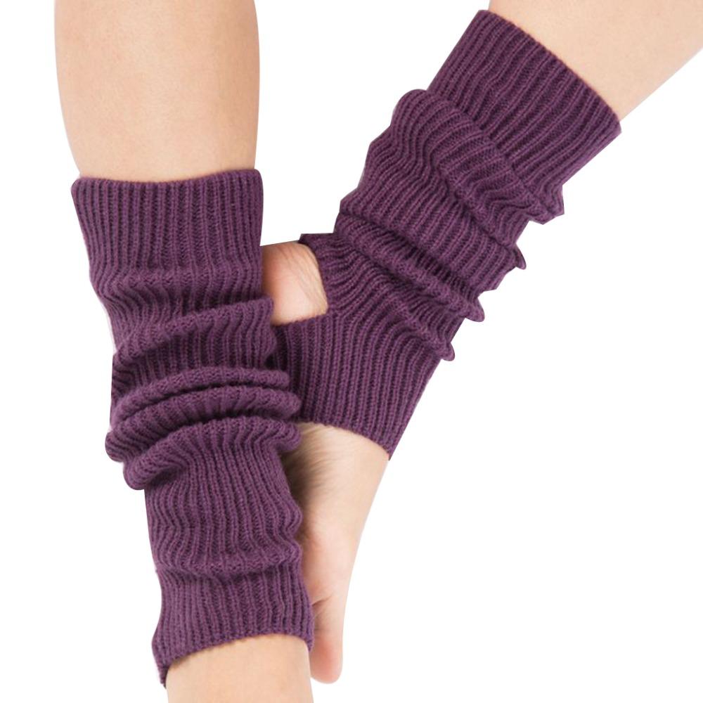 Long Section Latin Socks Foot Covers Ballet Knitted Socks Ballet Leg Warmers  Women Girls