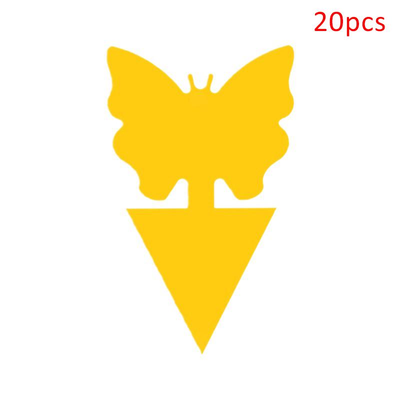 20 шт. Ловушки для насекомых Защищают растение Двусторонние ловушки для комаров Нетоксичные и без запаха Липкие доски-ловушки для садовых растений и кухни