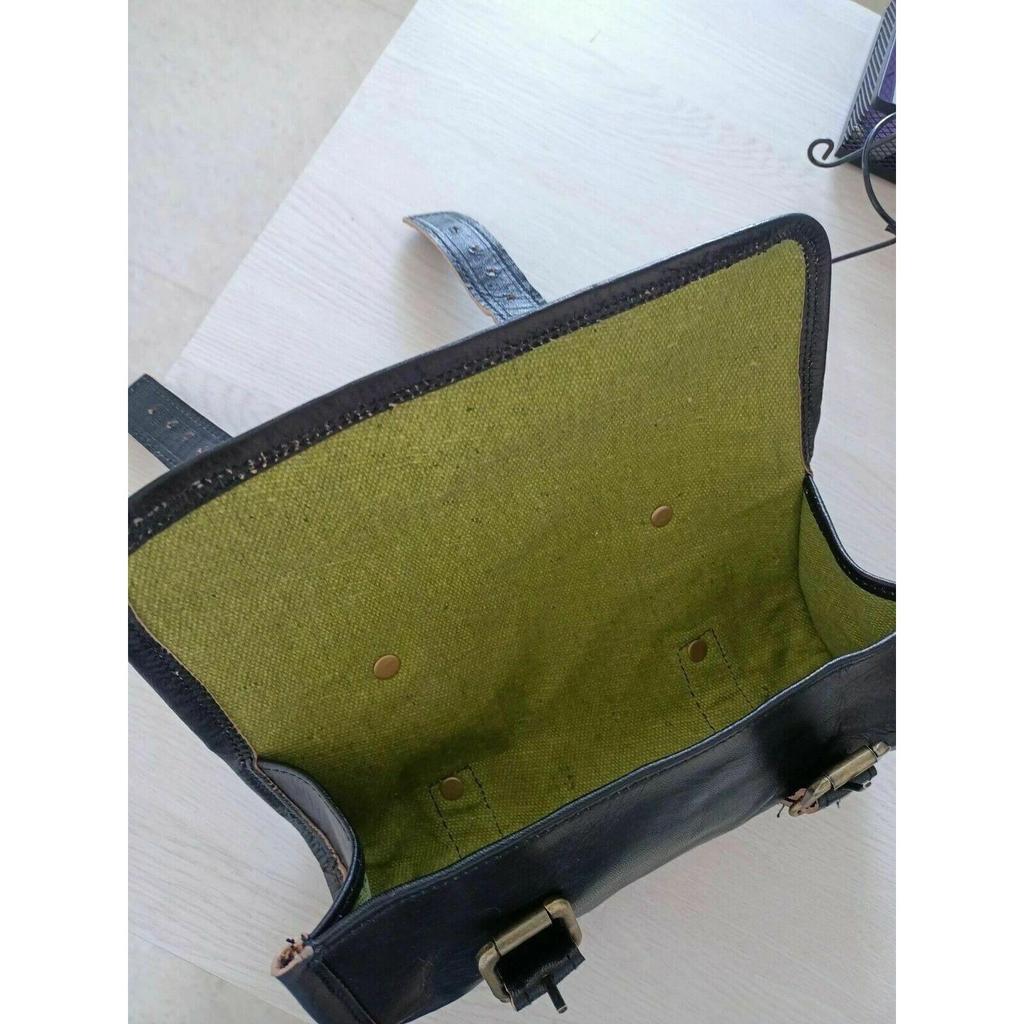 Сумка Инструмент Мотоцикл Кожа Скрутка Козья Кожа Ремешок Пряжка Застежка Седельная Сумка Натуральная