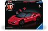 Ravensburger 3D-пазл Ferrari SF90 108 Готовый продукт Номер 11576 Возраст 3D Подарок Stradale, Детали, Размер 25,1 см (10,9 дюйма), 1, 8+ [Пазл, Пазл,