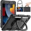 Чехол Timecity для iPad 9-го/8-го/7-го поколения, ударопрочный, с ручкой-кольцом, защитой экрана, поворотной подставкой на 360°, плечевым ремнем, держателем для ручки, прочный, Ch