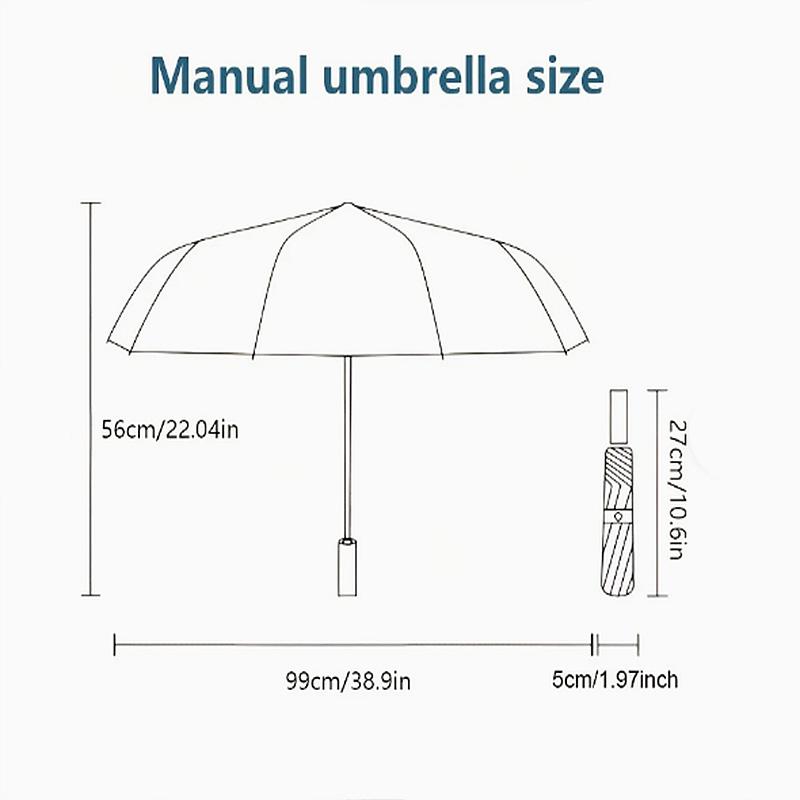 0106 Snowflake Dog pattern, automatic folding umbrella, portable and foldable design, 8 ribs, a Christmas or birthday gift.