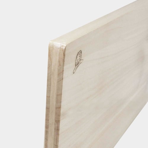 Paulownia wood cutting board, large, 42 x 24 x 2 cm thick.